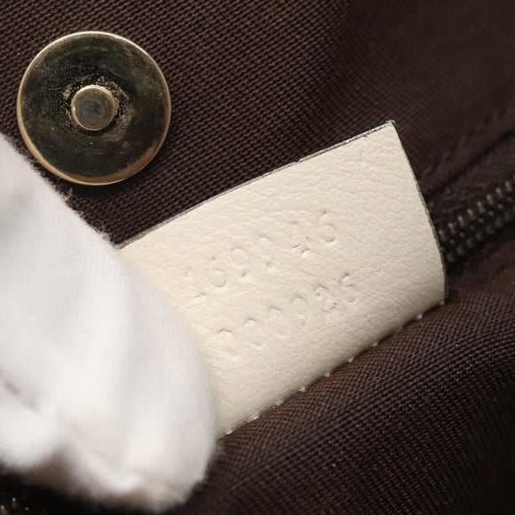 GUCCI GG Canvas Tote Bag Beige Gold 169946 Auth SW1470