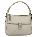 GUCCI GG Supreme Shoulder Bag PVC White Gold 190258 Auth SW1471-1
