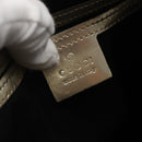 GUCCI GG Supreme Shoulder Bag PVC White Gold 190258 Auth SW1471-17