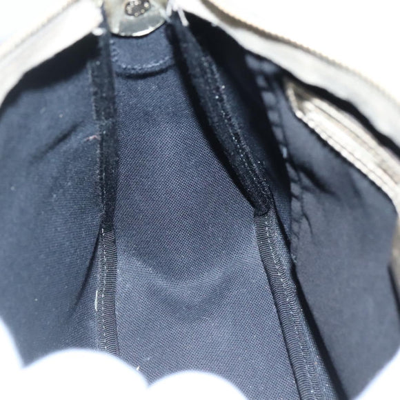 GUCCI GG Supreme Shoulder Bag PVC White Gold 190258 Auth SW1471