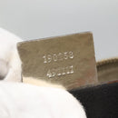 GUCCI GG Supreme Shoulder Bag PVC White Gold 190258 Auth SW1471-12