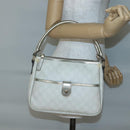 GUCCI GG Supreme Shoulder Bag PVC White Gold 190258 Auth SW1471-22