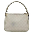 GUCCI GG Supreme Shoulder Bag PVC White Gold 190258 Auth SW1471-2