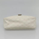 GUCCI GG Supreme Shoulder Bag PVC White Gold 190258 Auth SW1471-5