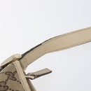 GUCCI GG Canvas Abbey Schultertasche Beige Gold 131326 Auth SW1474-15
