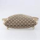 GUCCI GG Canvas Abbey Schultertasche Beige Gold 131326 Auth SW1474-16