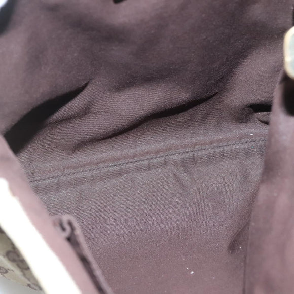 GUCCI GG Canvas Abbey Shoulder Bag Beige Gold 131326 Auth SW1474