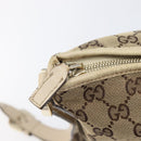 GUCCI GG Canvas Abbey Schultertasche Beige Gold 131326 Auth SW1474-20