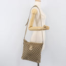 GUCCI GG Canvas Abbey Schultertasche Beige Gold 131326 Auth SW1474-27