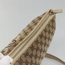 GUCCI GG Canvas Abbey Shoulder Bag Beige Gold 131326 Auth SW1474-6