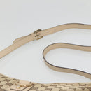 GUCCI GG Canvas Abbey Shoulder Bag Beige Gold 131326 Auth SW1474-8