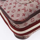 LOUIS VUITTON Monogram Mini Besace Mary Kate Tas Rood M92321 LV Auth SW1479-8