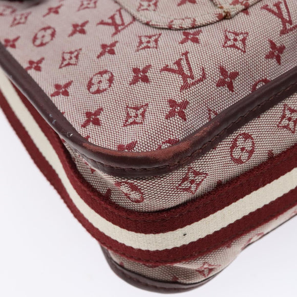 LOUIS VUITTON Monogram Mini Besace Mary Kate Tas Rood M92321 LV Auth SW1479