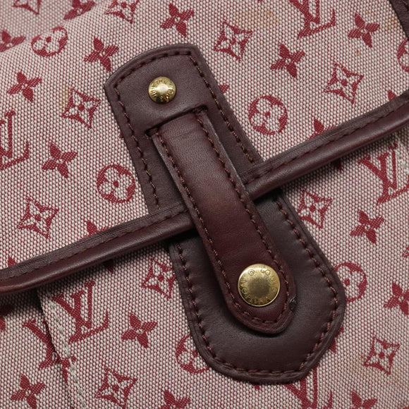 LOUIS VUITTON Monogram Mini Besace Mary Kate Tas Rood M92321 LV Auth SW1479