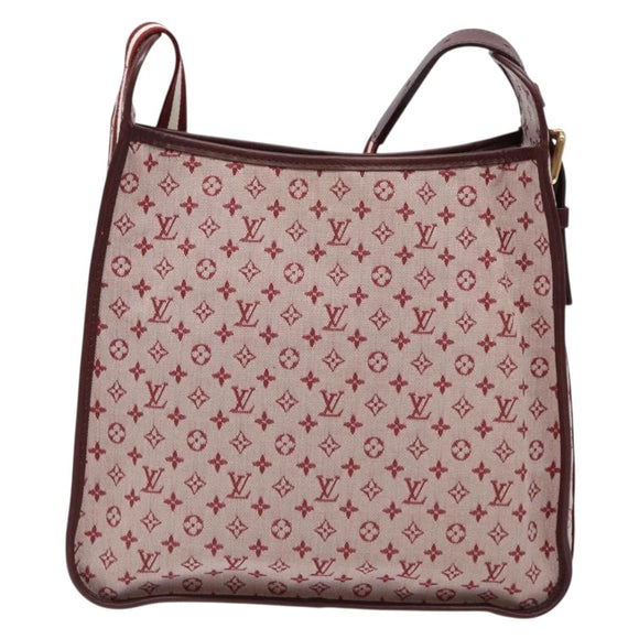LOUIS VUITTON Monogram Mini Besace Mary Kate Tas Rood M92321 LV Auth SW1479