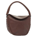 BOTTEGA VENETA INTRECCIATO Hand Bag Leather Purple Auth SW1480V-1