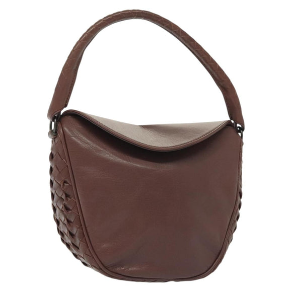 BOTTEGA VENETA INTRECCIATO Hand Bag Leather Purple Auth SW1480V