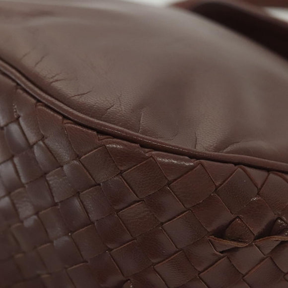 BOTTEGA VENETA INTRECCIATO Hand Bag Leather Purple Auth SW1480V