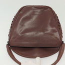 BOTTEGA VENETA INTRECCIATO Hand Bag Leather Purple Auth SW1480V-10