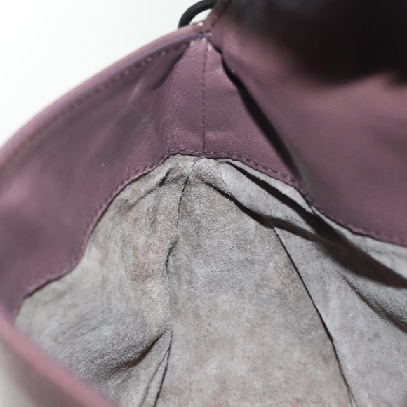BOTTEGA VENETA INTRECCIATO Hand Bag Leather Purple Auth SW1480V