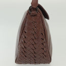 BOTTEGA VENETA INTRECCIATO Hand Bag Leather Purple Auth SW1480V-4