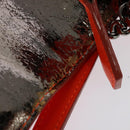 Jimmy Choo Shoulder Bag Leather Orange Silver Auth SW1487-11