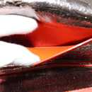 Jimmy Choo Shoulder Bag Leather Orange Silver Auth SW1487-21