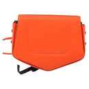 Jimmy Choo Shoulder Bag Leather Orange Silver Auth SW1487-2