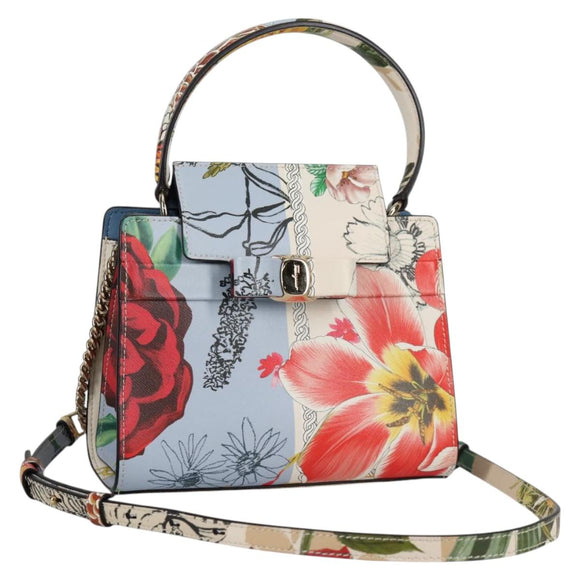 Salvatore Ferragamo Vala Hand Bag Leather 2way Multicolor Auth SW1489V