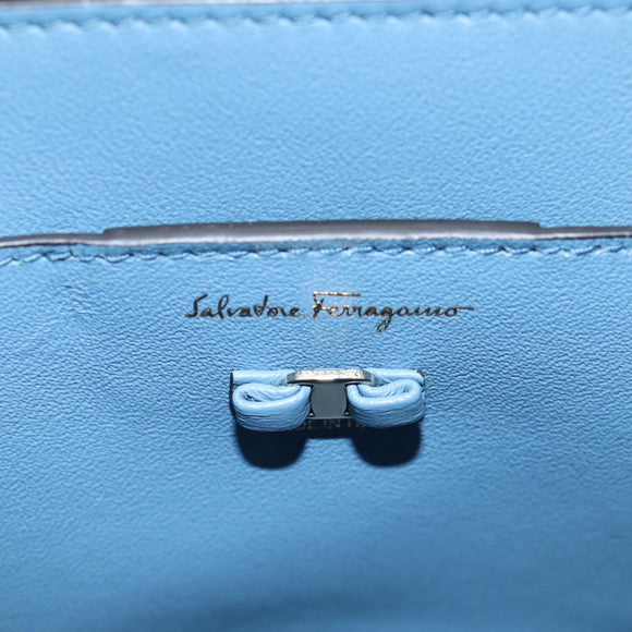 Salvatore Ferragamo Vala Hand Bag Leather 2way Multicolor Auth SW1489V