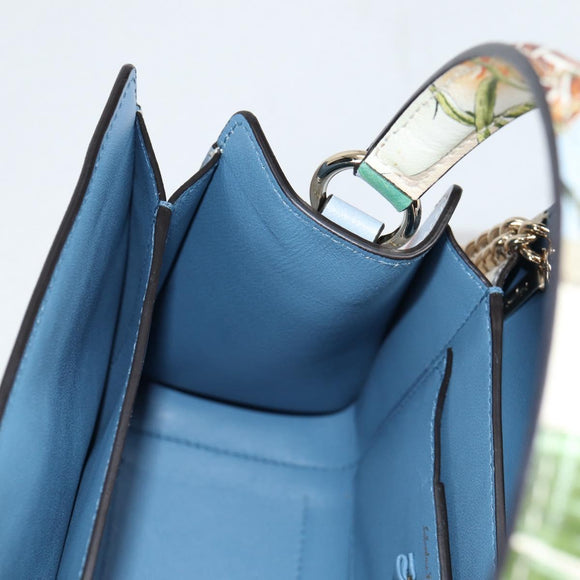 Salvatore Ferragamo Vala Hand Bag Leather 2way Multicolor Auth SW1489V