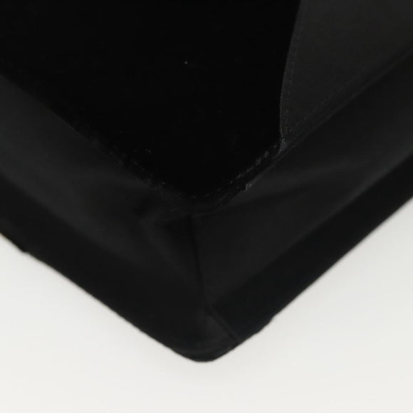 BOTTEGA VENETA Hand Bag Velor Black Silver Auth SW1491