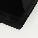 BOTTEGA VENETA Hand Bag Velor Black Silver Auth SW1491-17