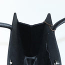 BOTTEGA VENETA Hand Bag Velor Black Silver Auth SW1491-20