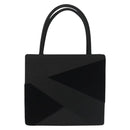 BOTTEGA VENETA Hand Bag Velor Black Silver Auth SW1491-13