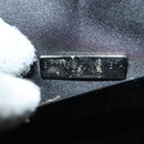 BOTTEGA VENETA Hand Bag Velor Black Silver Auth SW1491-12