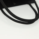 BOTTEGA VENETA Hand Bag Velor Black Silver Auth SW1491-7