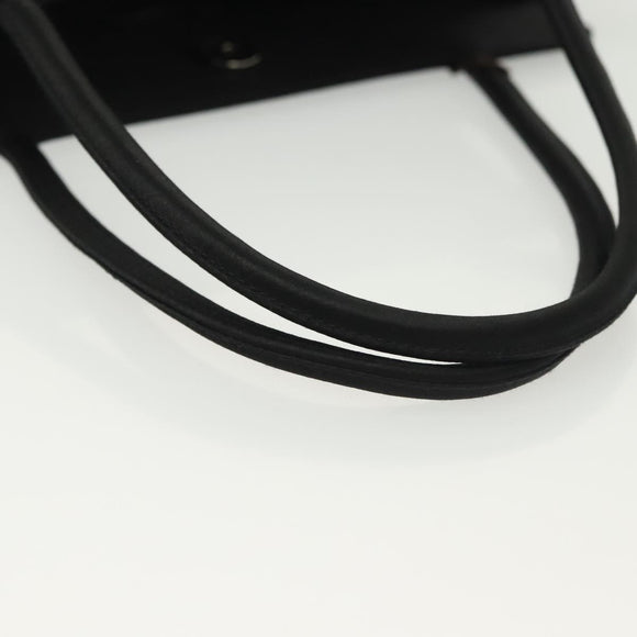 BOTTEGA VENETA Hand Bag Velor Black Silver Auth SW1491