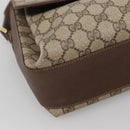GUCCI GG Supreme Web Sherry Line Bag PVC Beige Gold 904 02 084 Auth SW1492-14