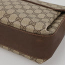 GUCCI GG Supreme Web Sherry Line Bag PVC Beige Gold 904 02 084 Auth SW1492-15