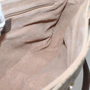 GUCCI GG Supreme Web Sherry Line Bag PVC Beige Gold 904 02 084 Auth SW1492-19