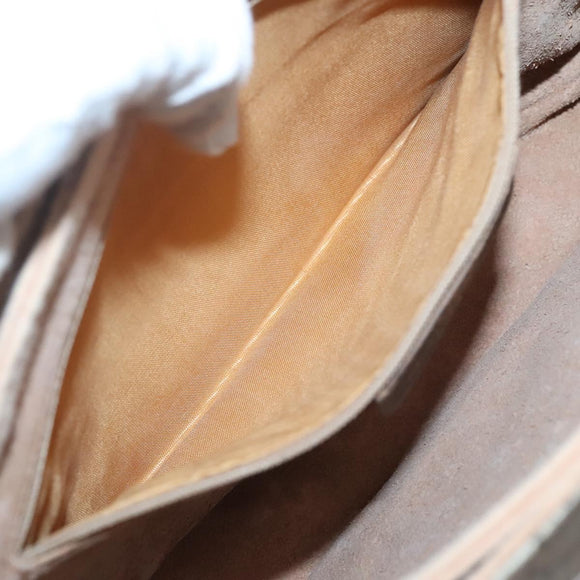 GUCCI GG Supreme Web Sherry Line Bag PVC Beige Gold 904 02 084 Auth SW1492