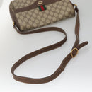 GUCCI GG Supreme Web Sherry Line Bag PVC Beige Gold 904 02 084 Auth SW1492-7