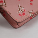 PRADA Chain Phone Case Leather Pink Silver Auth SW1495V-11