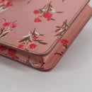 PRADA Chain Phone Case Leather Pink Silver Auth SW1495V-12