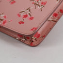 PRADA Chain Phone Case Leather Pink Silver Auth SW1495V-14