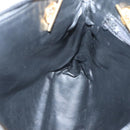 BALLY Chain Shoulder Bag Leather Black Gold Auth SW1496-19