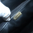 BALLY Chain Shoulder Bag Leather Black Gold Auth SW1496-12