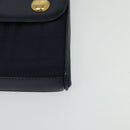 Burberrys Shoulder Bag Canvas Navy Gold Auth SW1499-11