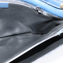 Burberrys Shoulder Bag Canvas Navy Gold Auth SW1499-17